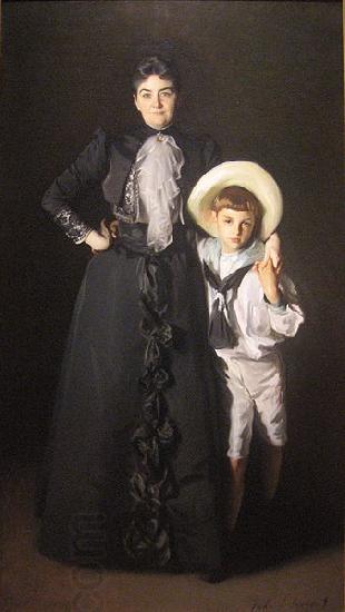 John Singer Sargent WLA lacma John Singer Sargent Portrait of Mrs Edward L Davis and Her Son China oil painting art